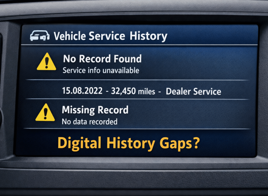 When Digital Service History Is Missing in the UK | Buyer Risk Guide